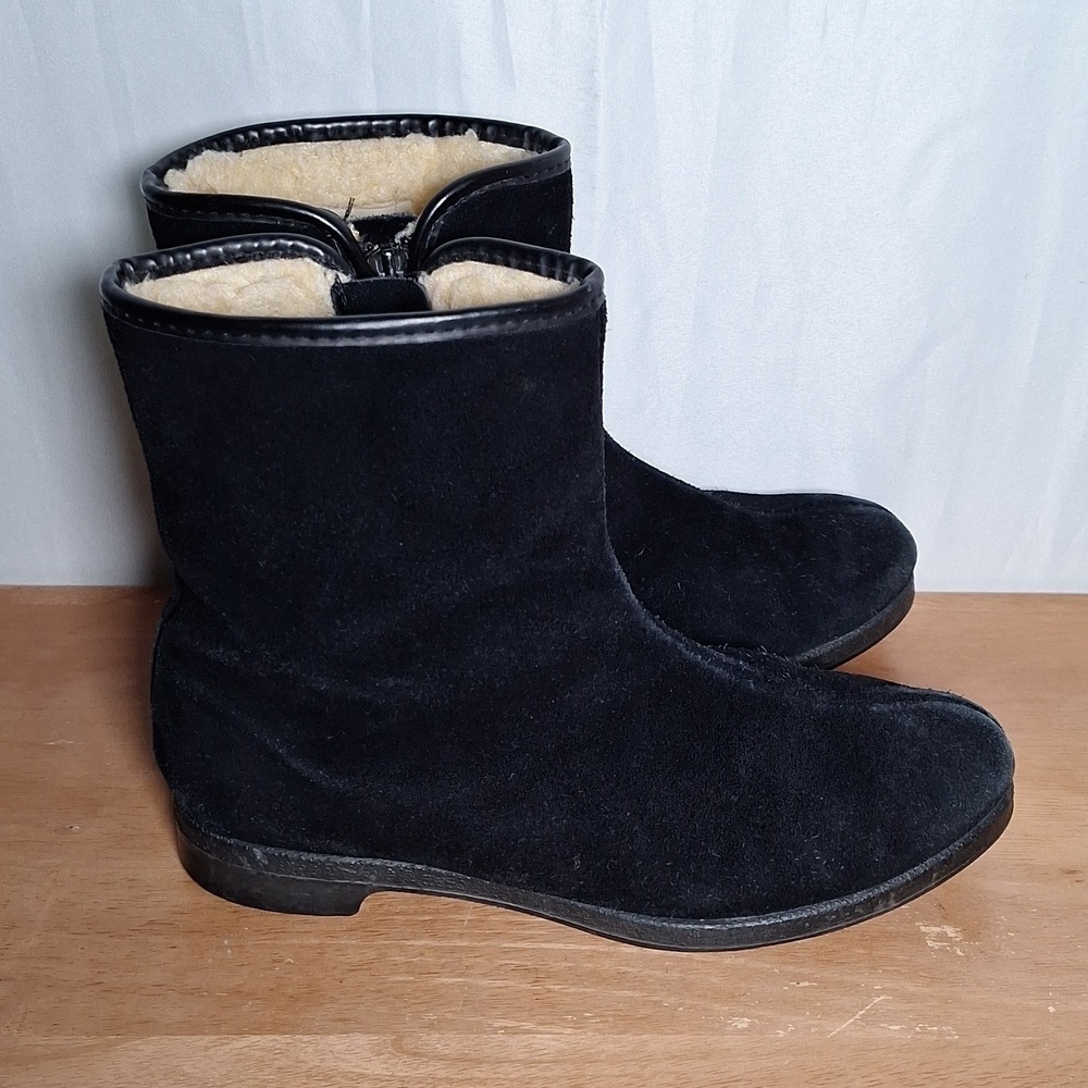 A&T Vintage Leather SnowBoots Sherling Lined